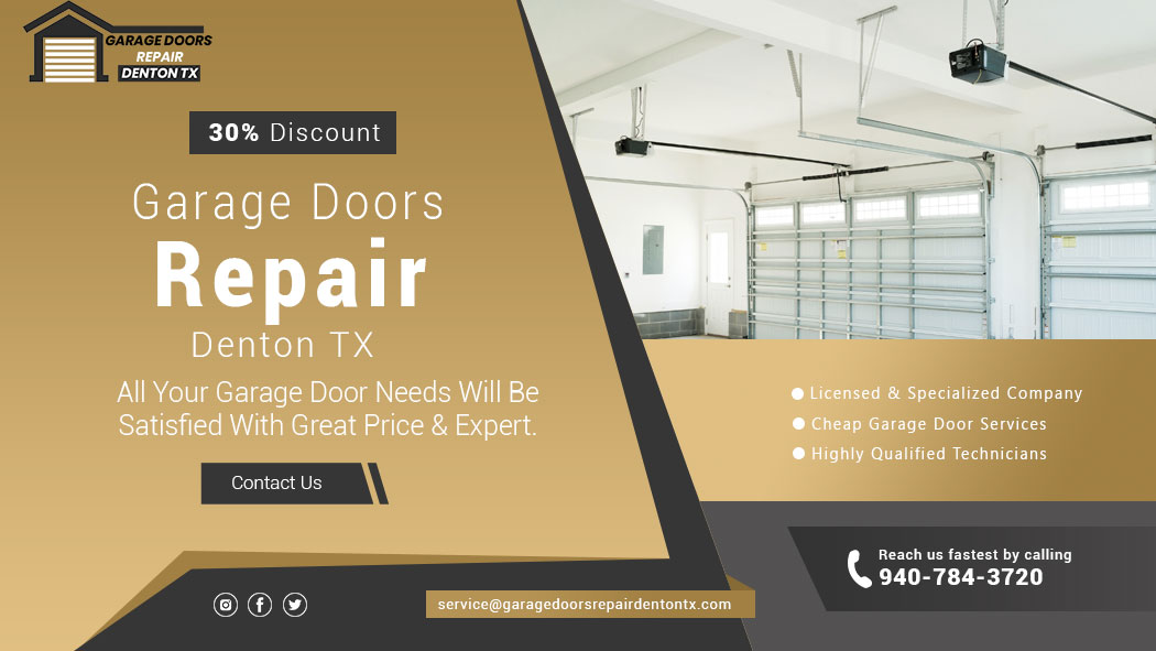 Garage Doors Repair Denton TX / Cheapest Prices / Near Me